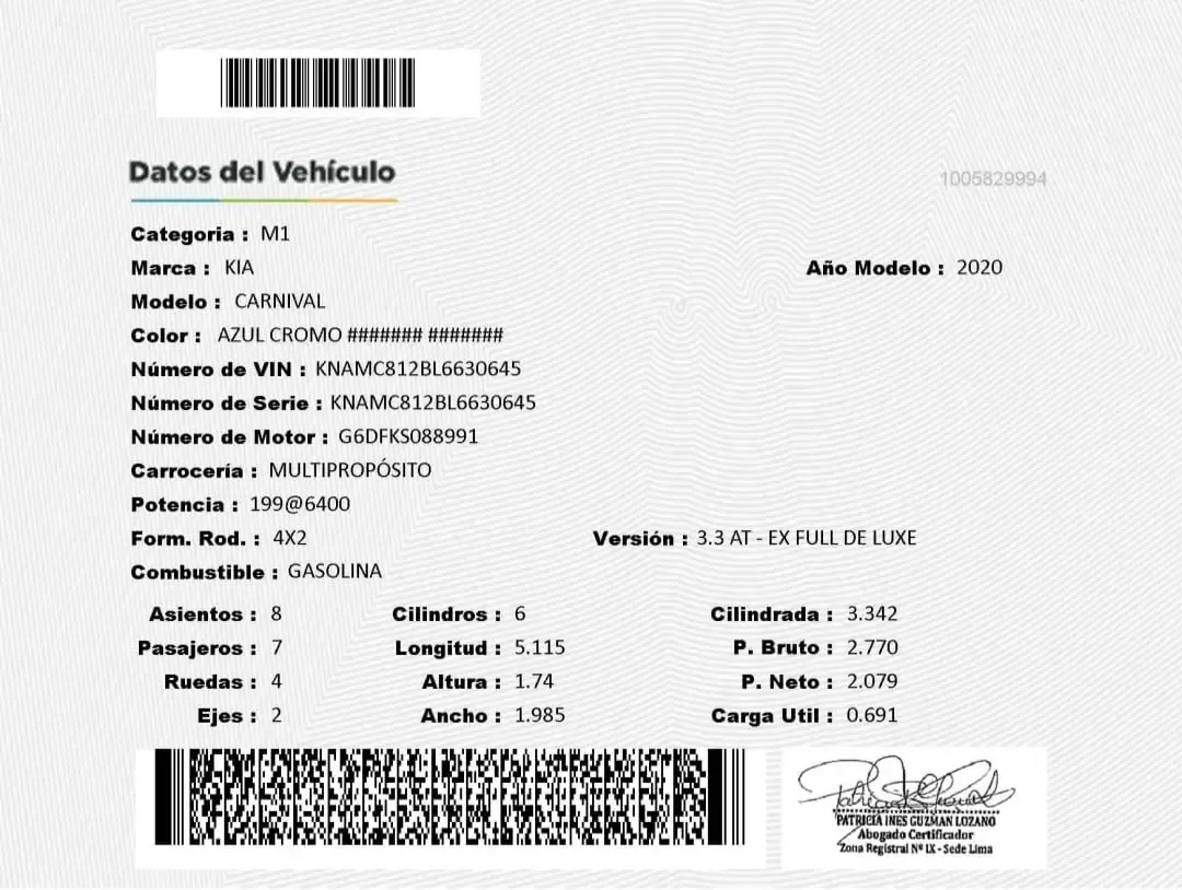 KIA Carnival 3.3 AT EX-Full Deluxe