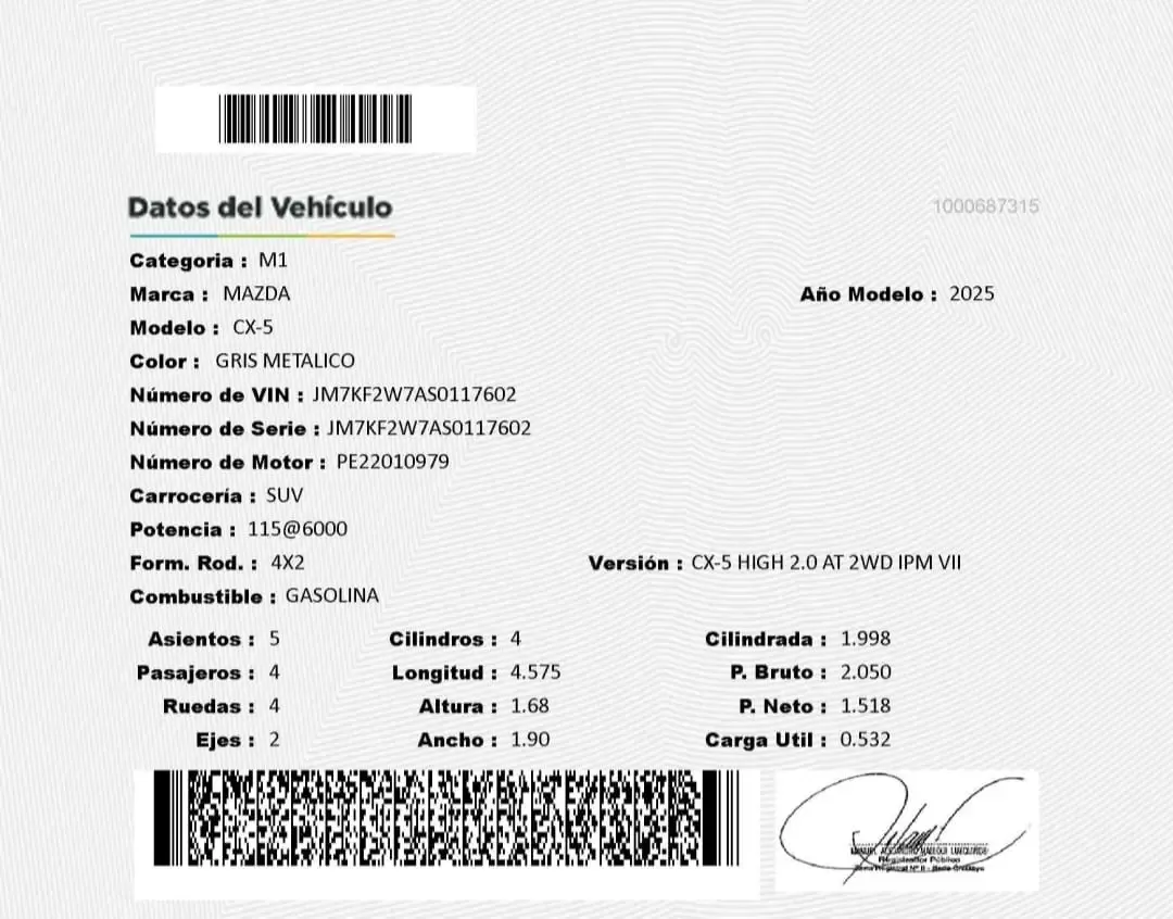 MAZDA CX-5 High 2.0 AT