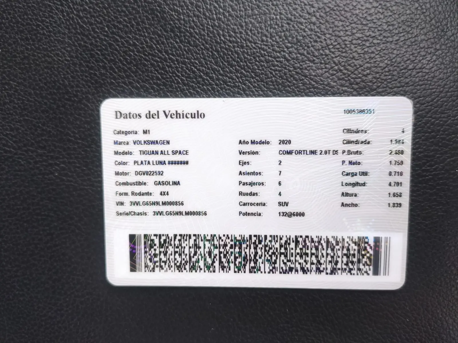 VOLKSWAGEN Tiguan Allspace Comfortline 2.0 TSI